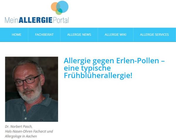 Mein Allergie Portal Interview mit Dr. Pasch zu Erlenpollen Allergie